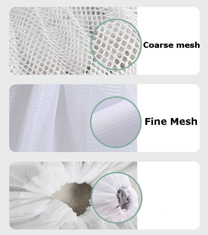 16x20" Coarse Mesh Laundry Bags Laundry Wash Bags Drawstring Laundry Bag-Woven Label
