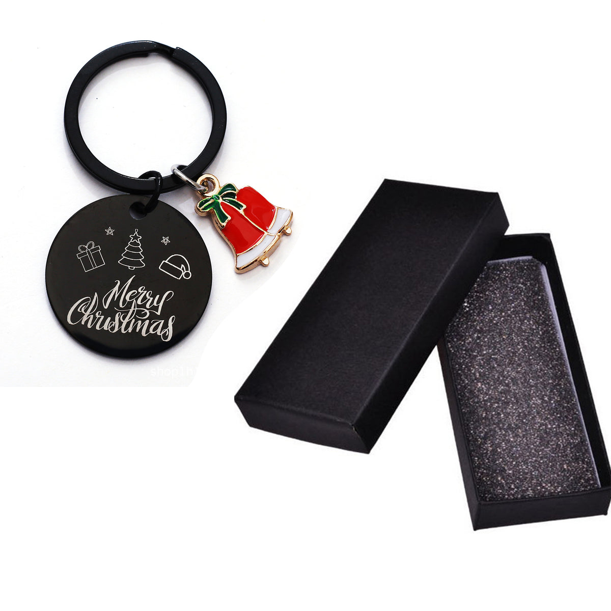 Christmas Bell Keychain Christmas Keychain With Gift Box Package