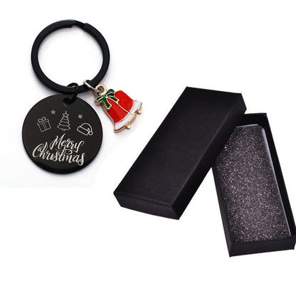 Christmas Bell Keychain Christmas Keychain With Gift Box Package