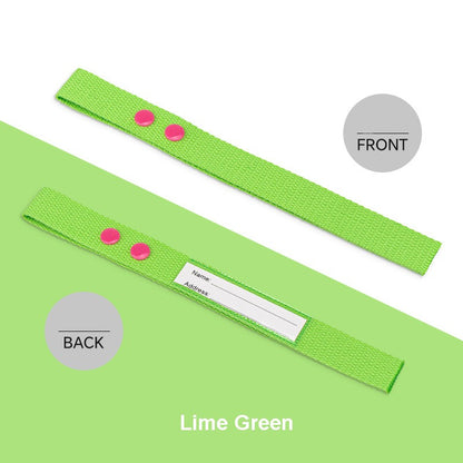Cotton Luggage Strap Travel ID Tag Bag Claim Tag Airline Bag Tag with Back Info Card