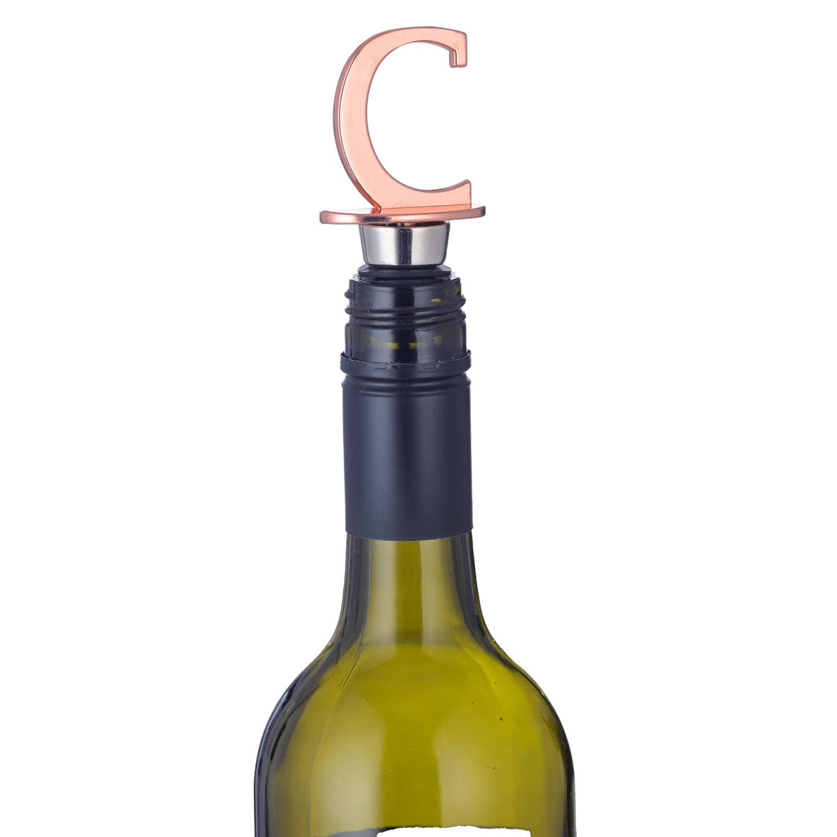 Metal Letter C Shape Reusable Wine Bottle Stoppers