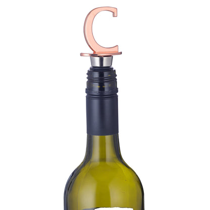 Metal Letter C Shape Reusable Wine Bottle Stoppers