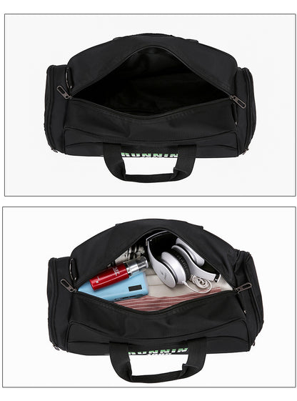 Wet and Dry Separated Nylon Tote Bag Swimming Bag Gym Bag for Beach/Fitness/Travel(Size L)