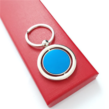 Auto Keychain Rotating Round Shape Key Ring