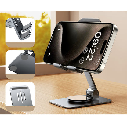 Rotatable Cell Phone Holder Foldable Phone Stand Square Base