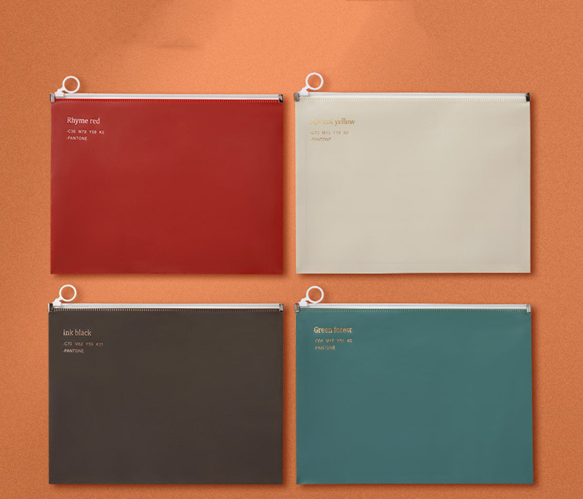 A4 Waterproof Zipper File Folders