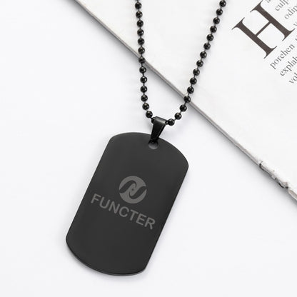 Polished Stainless Steel Pendant Bead Necklace