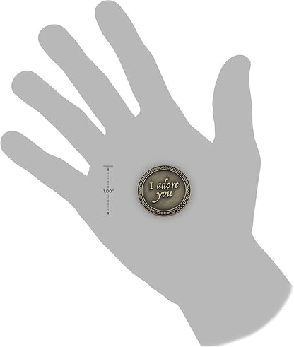 Custom Romantic Love Expression Antique Gold Plated Pocket Coin Love Gift Commemorative Coins