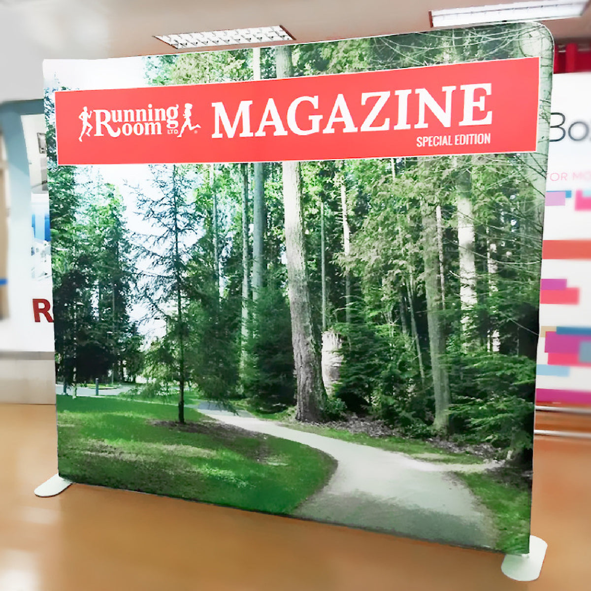 79 x 79 Tension Fabric Display Backdrop Fabric Banner Stand w / Carry Bag
