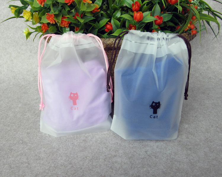 9.9 x 11.9" Double Drawstring Pouch Waterproof Candy Jewelry Party Wedding Favor Present Bag