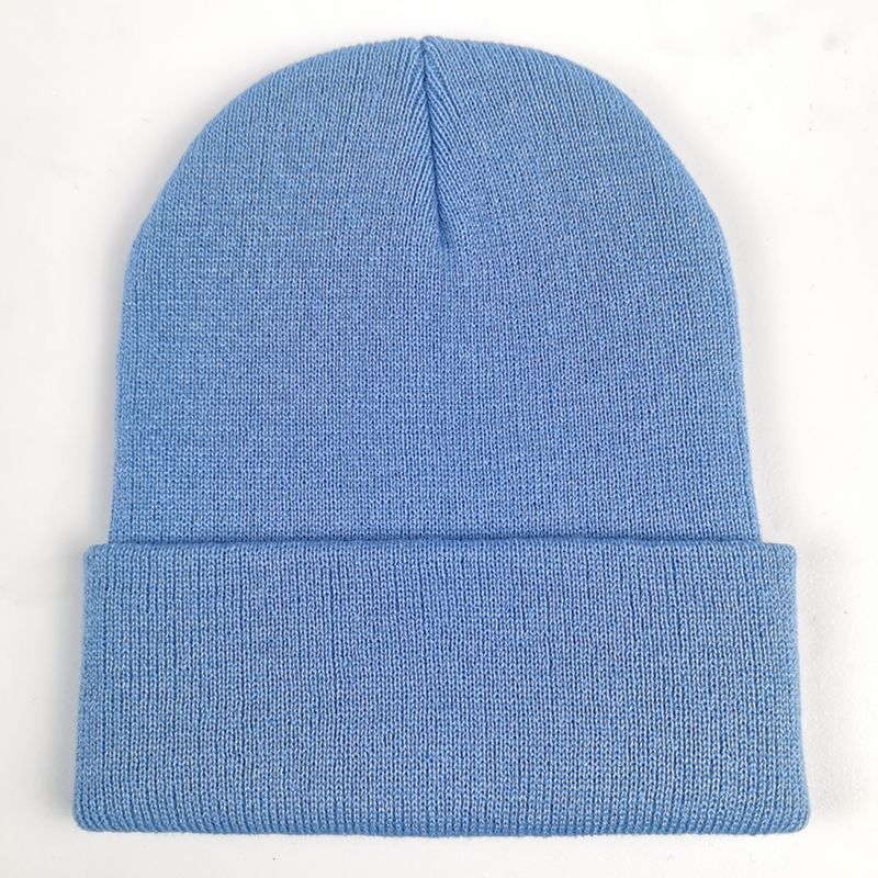 Unisex Adult Knit Cuffed Beanie Hat - Stretchy Warm Winter Cap - Tightly-Knitted Acrylic Beanie Hat