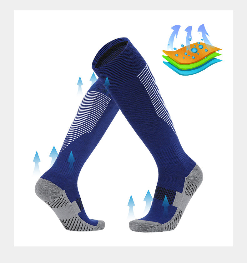 Teenager Sports Socks Soccer Socks Over-The-Calf Socks Stretch Crew Socks Children Cotton Socks