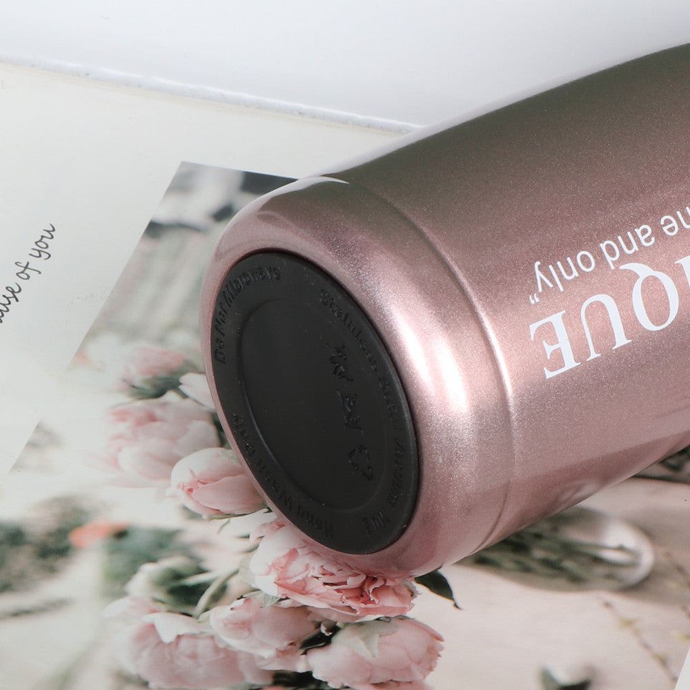 12oz/360ML 304 Stainless Steel Mini Insulated Water Bottle With Screw-on Lid Portable Vaccum Mug
