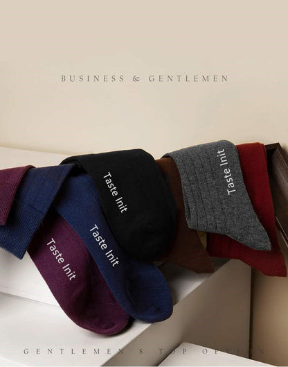Men Casual Cotton Socks Mid-calf Length Socks For Adult Stretch Crew Socks Thick Warm Sock