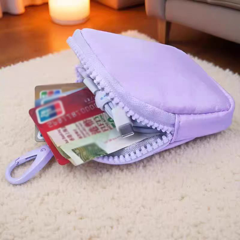 Portable Coin Purse Mini Change Wallet Zipper Organizer Bag For Small Items and Cosmetic