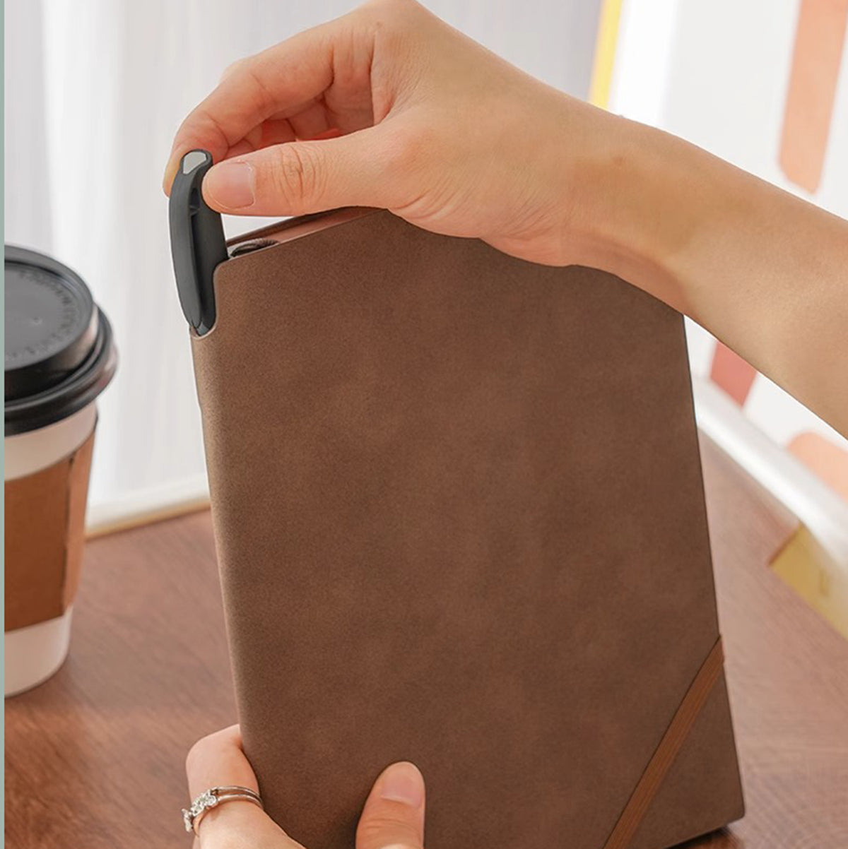 A5 PU Lined Luxury Diary Notebook Journals Notepad