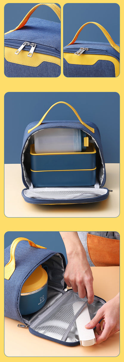 1440ml PP Material Bento Box Multi-layer Sealing Combination Basket Picnic Lunch Box(2 layer)