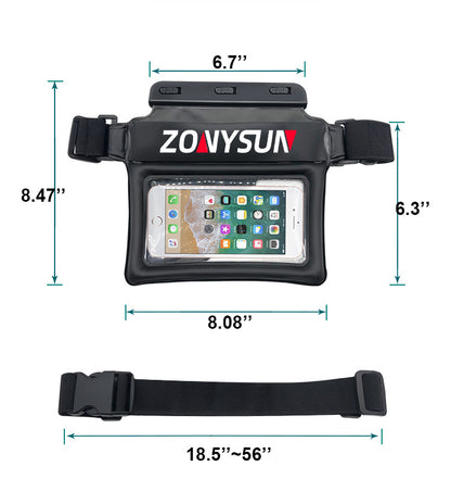 Inflatable Float TPU Waterproof Waist Bag For Smart Phones