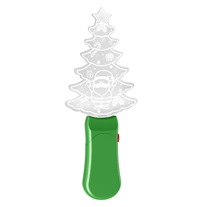 Christmas Tree Glow Stick Custom Shaped Glow Sign Handheld Light Up Stick