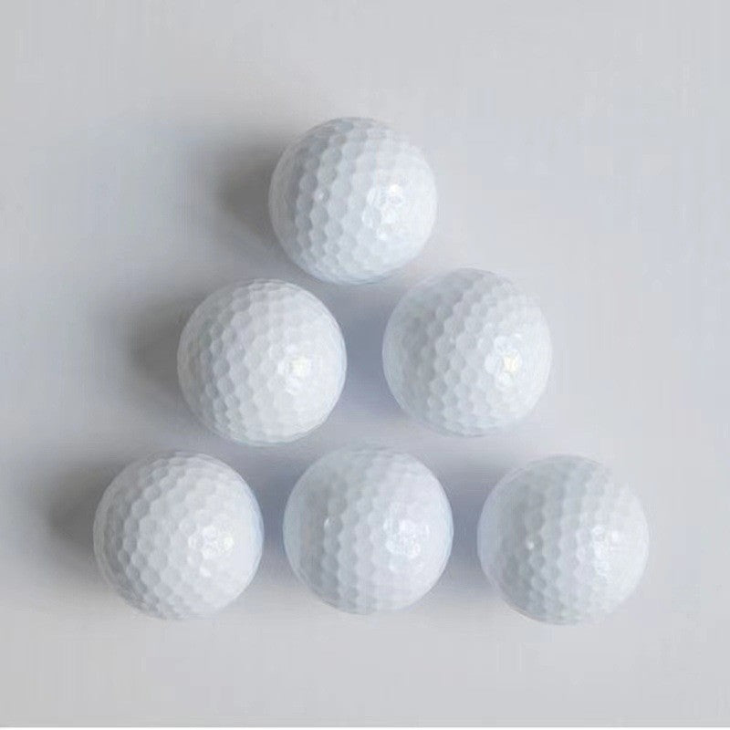 Golf Practice Ball White Double-Layer Construction Golf Training Ball With 392 Aerodynamic Dimples