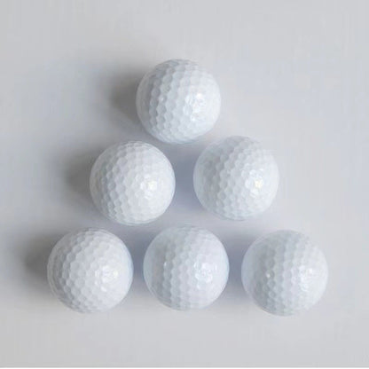 Golf Practice Ball White Double-Layer Construction Golf Training Ball With 392 Aerodynamic Dimples