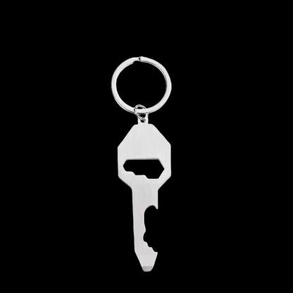 Multifunctional Key Shaped Bottle Opener Keychain #2