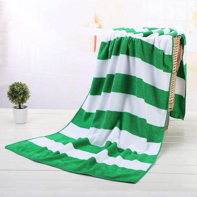 31.5 x 59" Personalized Soft Oversize Microfiber Beach Towels Striated Towels