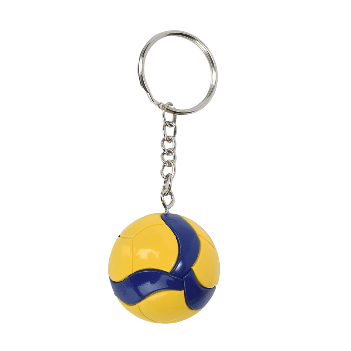 Metal Sport Volleyball Keychain Key Ring
