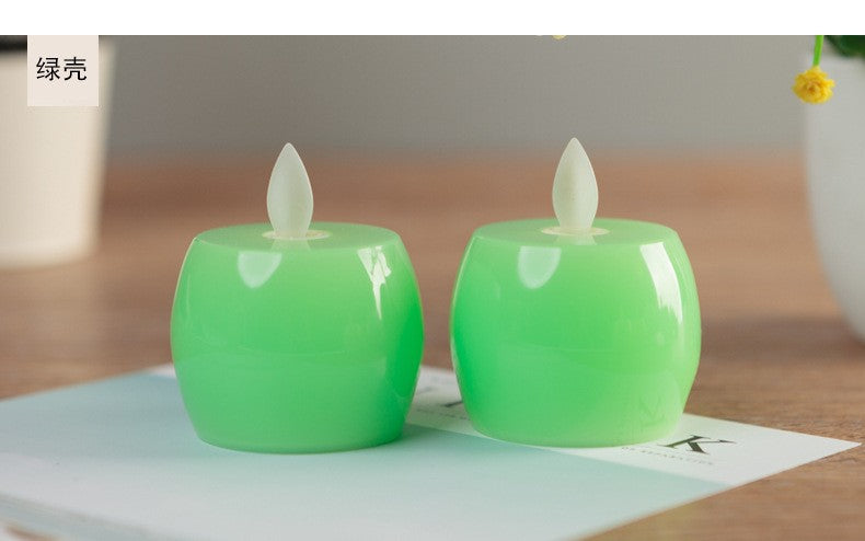 Mini Apple Electronic Candle W/ Flat Slit