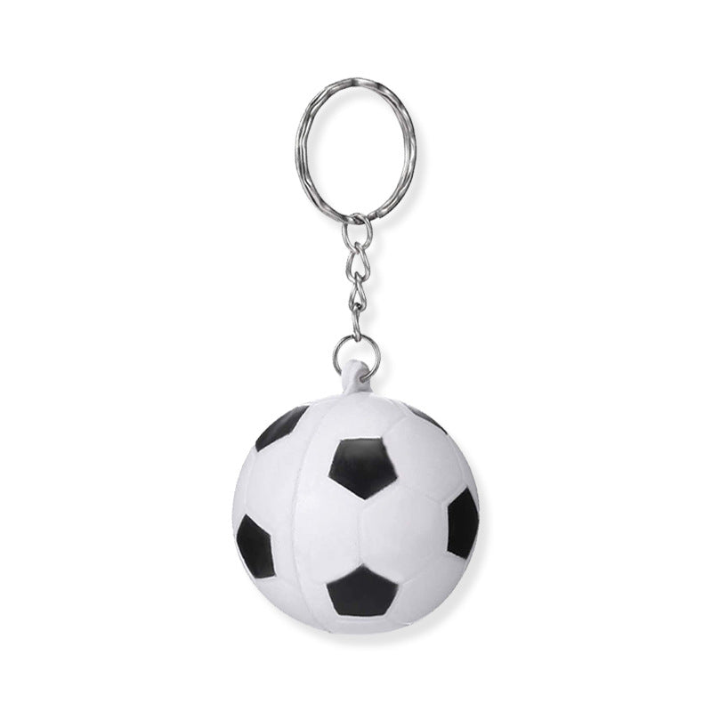 1 1/2" Soccer Stress Reliever Key Chain