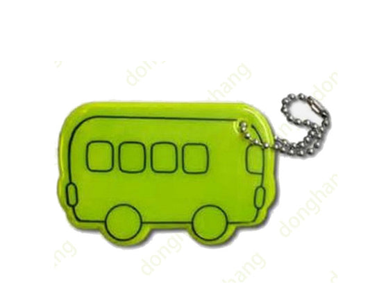 Bus Shape Reflective Keytag