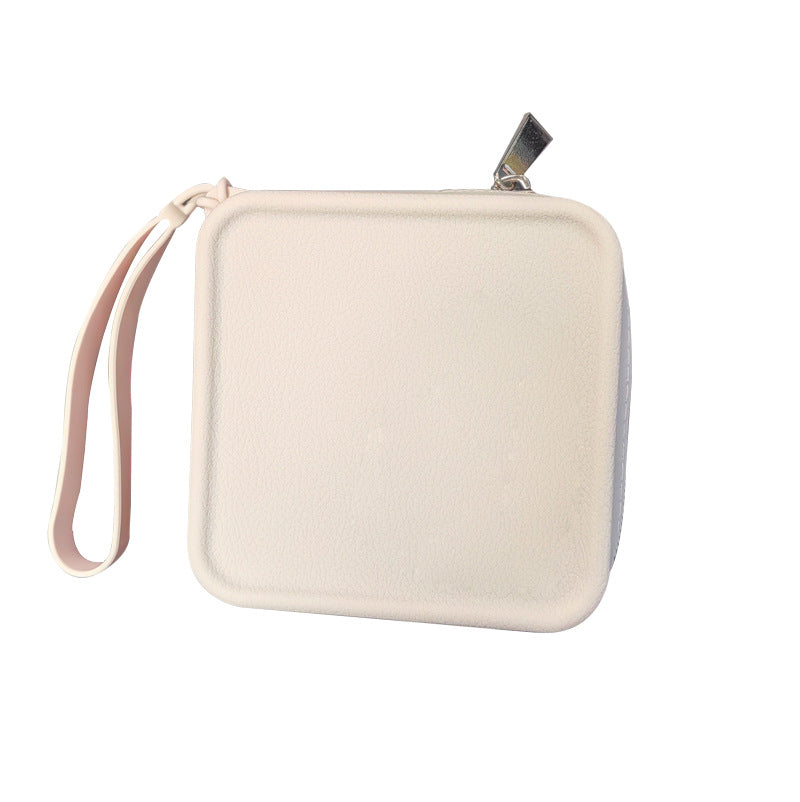 Multi Purpose Portable Silicone Square Organizer Zipper Bag For Samll Items and Cosmetic