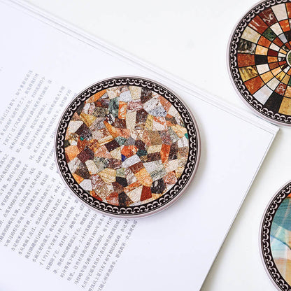 Cork Ceramic Round Shape Cup Coaster