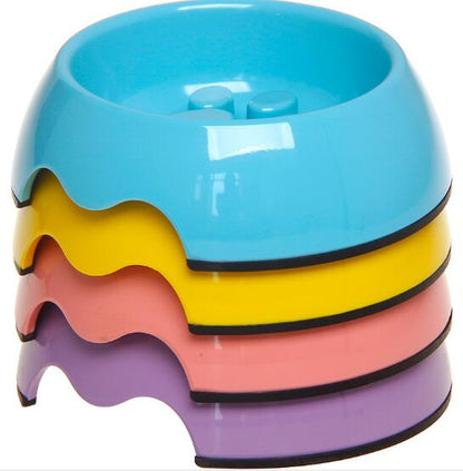 Dog Feeder Slow Eating Pet Bowl
