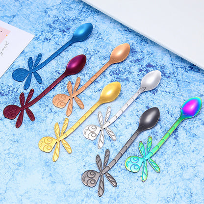 304 Stainless Steel Coffee Spoon Dragonfly Hanging Stirring Spoon