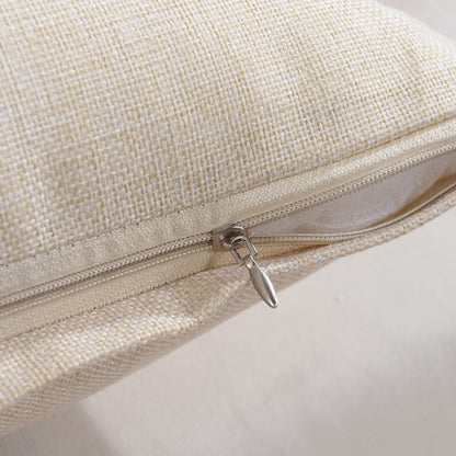 Full Printed 15.8 x 15.8" Premium Square Linen Throw Pillowcase With Hidden Zipper