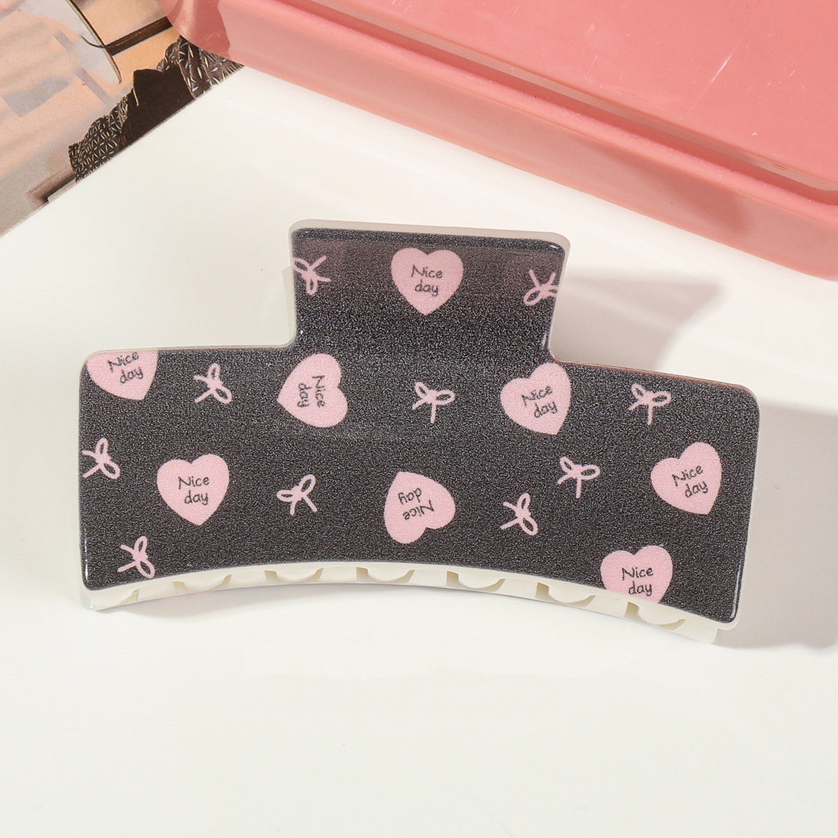 Full color printing Square Hair Claw Clip