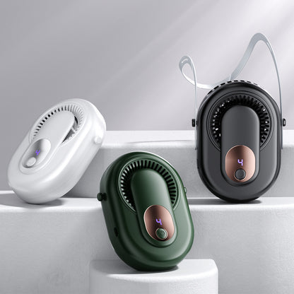 Portable Wearable Waist Fan, Rechargeable Neck & Waist Mounted Cooling Fan
