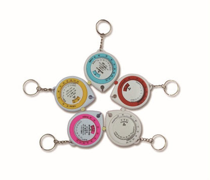 Tiny Tape Measure Key Tag