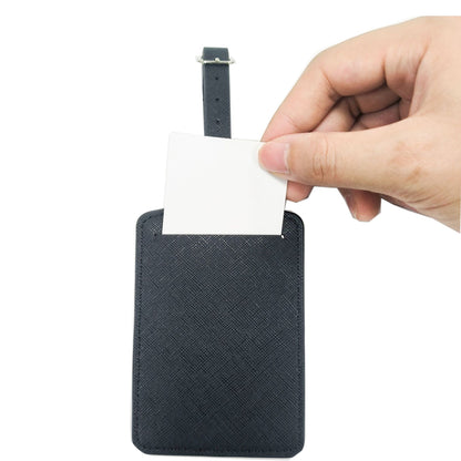 Rectangular Shape PU Leather Luggage Tag (Size M)