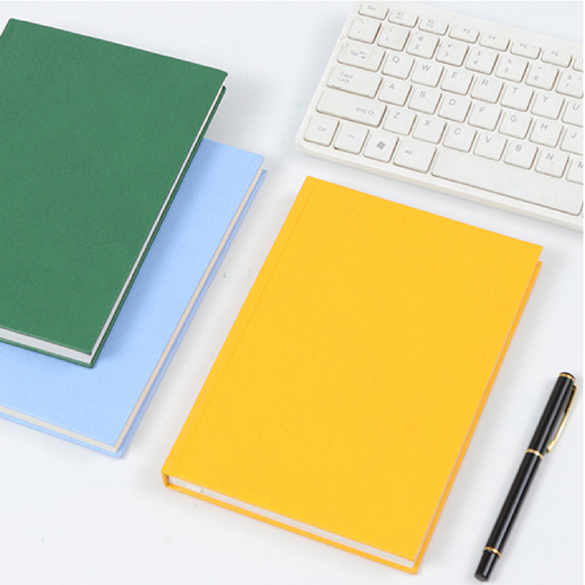 A5 Leatherette Hardcover Notebook Bound Journal Writing Notebook Executive Meeting Journal