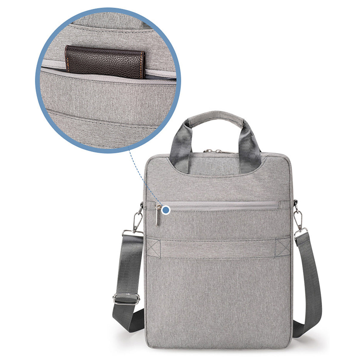15" Laptop Bag Office Briefcase Laptop Sleeve With Carrying Handle With Shoulder Strap
