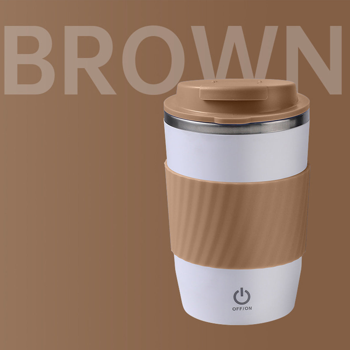 12 Oz. Rechargeable Stainless Steel Coffee Automatic Stirring Cup Coffee Magnetic Cup