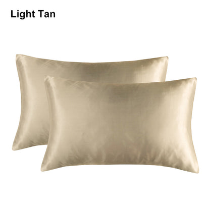 20 x 36" Premium Square Satin Silk Throw Pillowcase - Envelope Closure