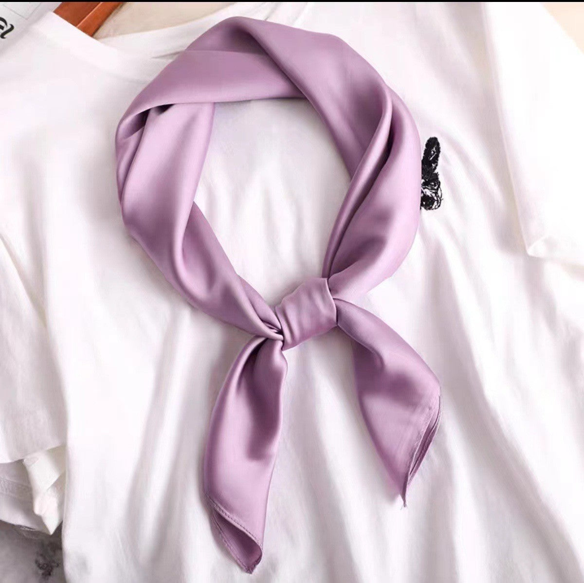 28" x 28" Purple Square Scarf Neck Scarves Kerchief Neckerchief Handbags Wrap Scarf #63