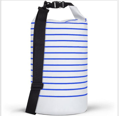 White/Blue Blank Front View
