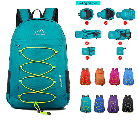 Ultra Lightweight Packable Foldable Water Resistant Outdoor Backpack