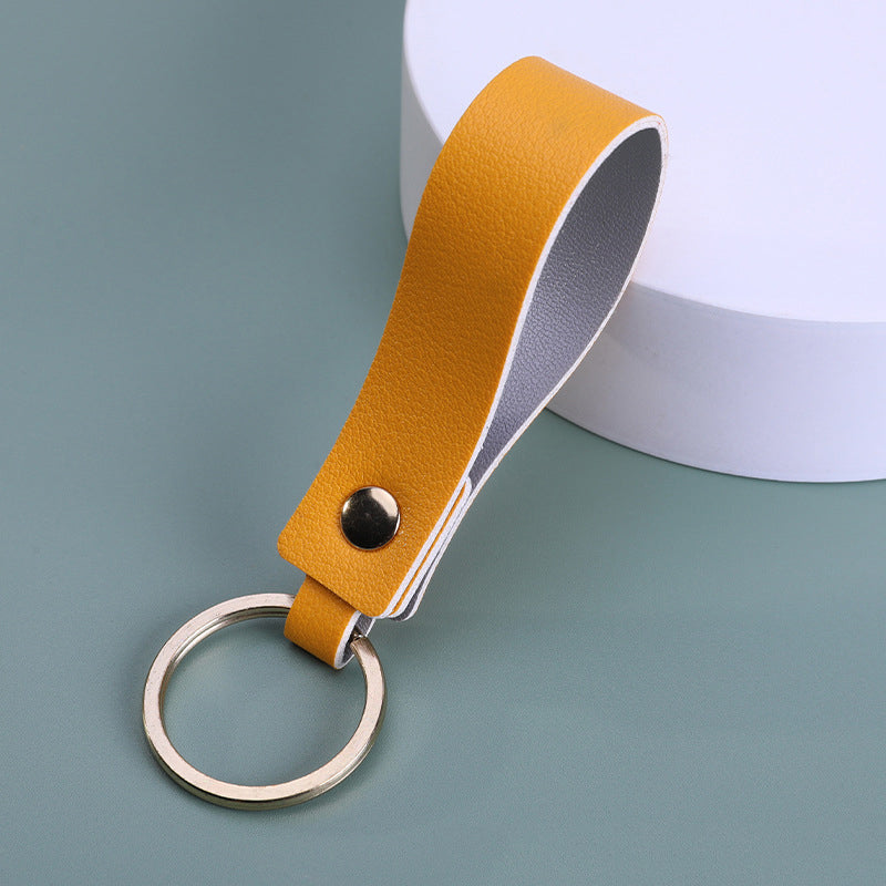 PU Leather Keychain for Car Home Key Ring Strap Holder Lanyard Women Men Universal Key Fob Keychain
