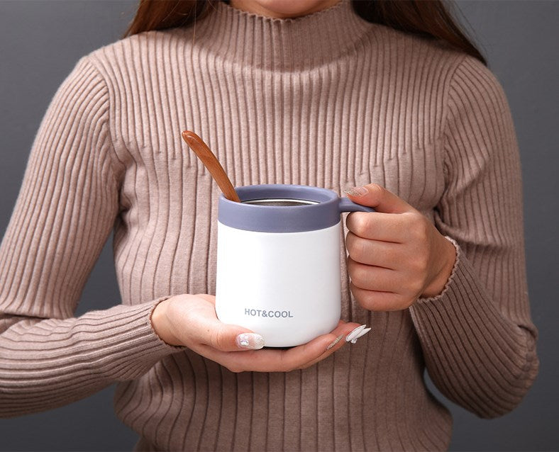 11.8oz/350ML 304 Stainless Steel Tumbler Insulated Vaccum Cup Mug With Flip Lid For Home Office