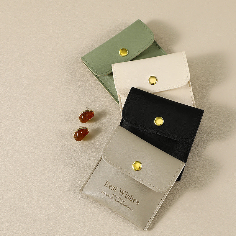 3.5" Drawer Gift Box Boutique Packaging Gift Box with PU Jewelry Pouch Display Kraft Box